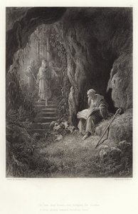 Illustratie voor Vivien door Alfred Tennyson door Gustave Dore